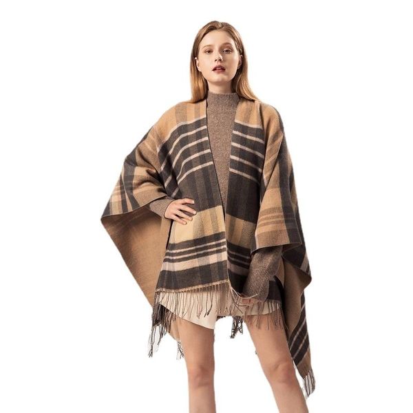 

scarves luxury cloak scarf cashmere knitted tassels autumn winter pashmina shawls wraps bufanda invierno chalechal xarope capa, Blue;gray