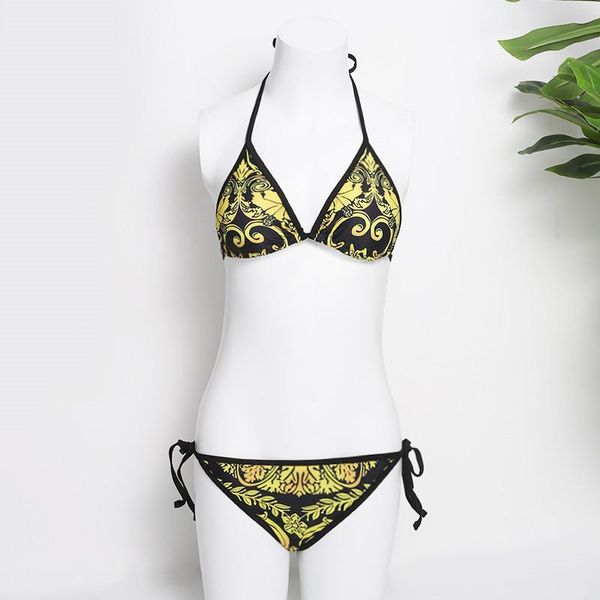 

women two piece swimsuit design swimwear beach bikini lady bathing suit 1971