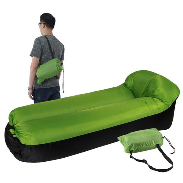 

outdoor pads camping mat portable picnic beach inflatable sofa lazy bag air sbed waterproof pad lounger chair