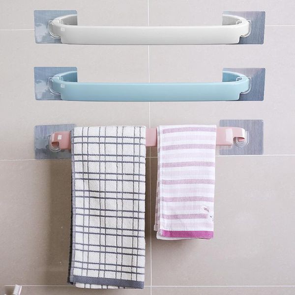 

towel racks self adhesive rack with wall stickers bath hanging holders kitchen dishcloth hanger household tool