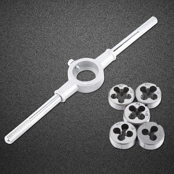 

hand tools 6pcs/set metric die wrench kit thread processing threading tapping tool