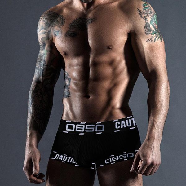 

underpants 0850 boxers breathable like breathing underwear for mens thread uneven weave perspiration and moisture super elastic males pants, Black;white