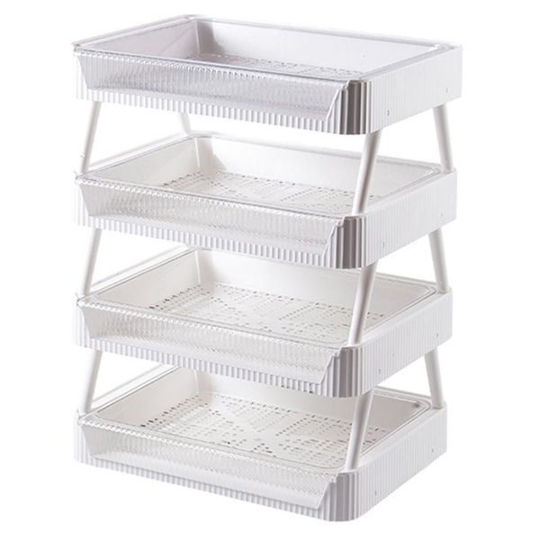 

hooks & rails 4pcs pot dishes tray shelf creative plate (white)