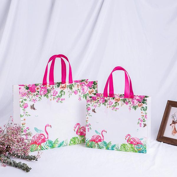 

storage bags fashion waterproof non-woven clothing store foldable eco shopping bag reusable tote no zipper gift