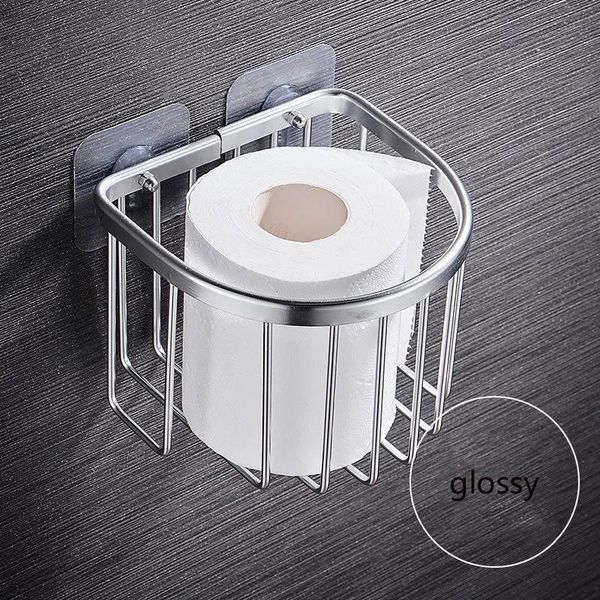 

toilet paper holders punch shelf bathroom tissue boxes kitchen holder space aluminum hollow basket wall mount