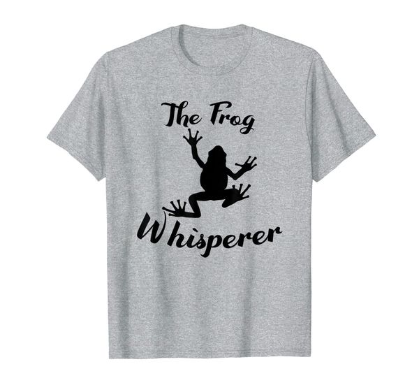 

the frog whisperer funny frog animals toad lover gift t-shirt, White;black