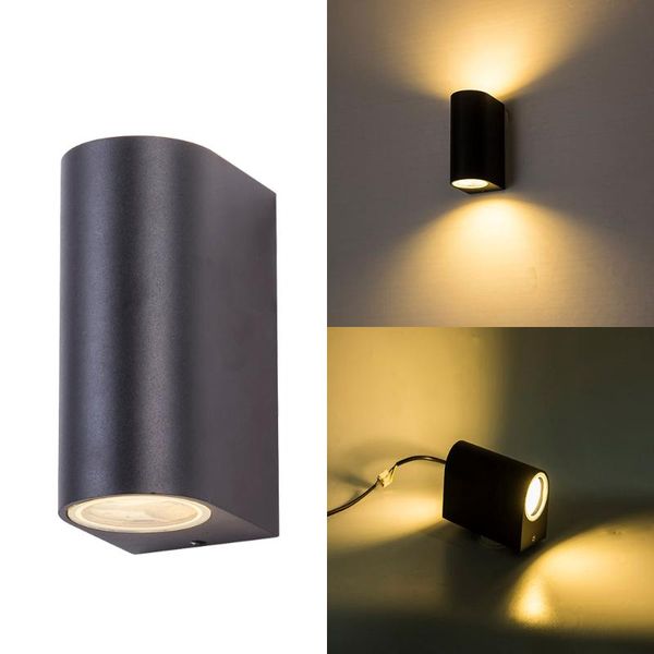 

outdoor wall lamps black aluminium up down led porch light decoration lighting waterproof ip65 lights exterior lamp