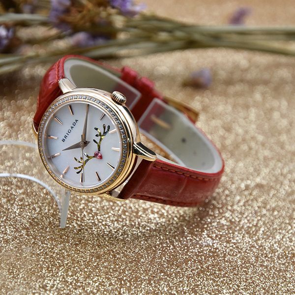 

watch aiersh yilu has your lady seagull movement mechanical fashion, Slivery;brown