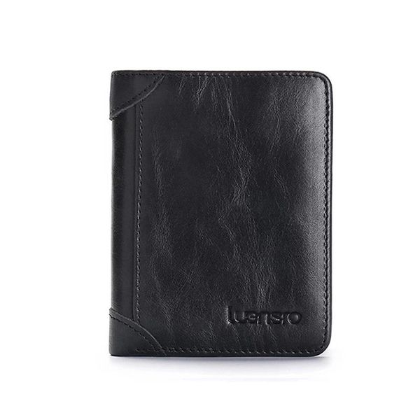 

wallets classic style wallet genuine leather men short male purse card holder fashion high quality, Red;black
