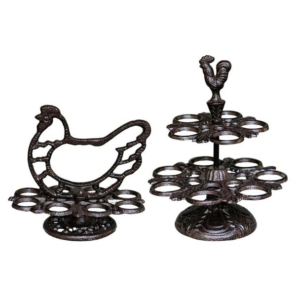 

heavy duty cast iron egg holder fruit egg storage rack organizer easter home