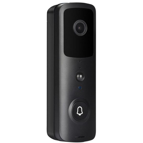 

doorbells v30 smart wireless video doorbell night vision intercom phone monitor wifi with bells & chimes black us plug