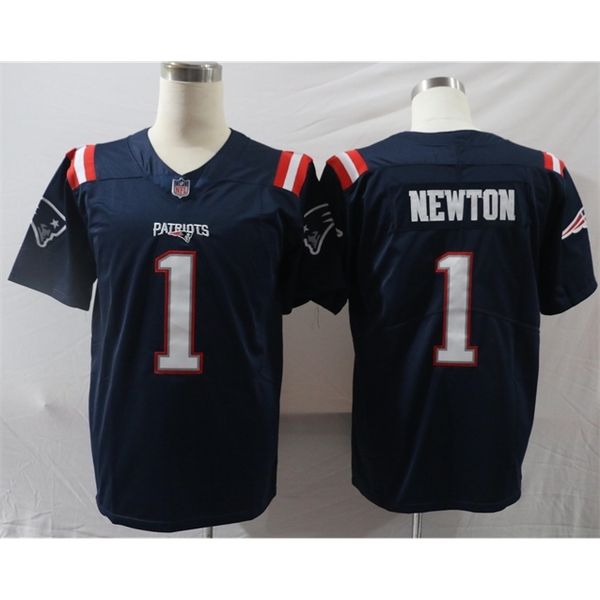 

men 100% stitched englan cam newtonf 2020 football jersey size s-3xl 740s football jersey, Black