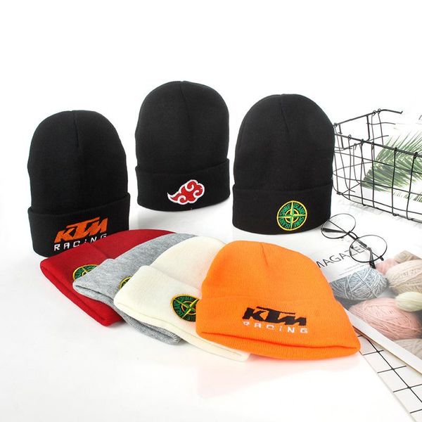 

beanies fashion solid color knitted hat winter warm ski hats men women multicolor skullies caps soft elastic cap sport bonnet