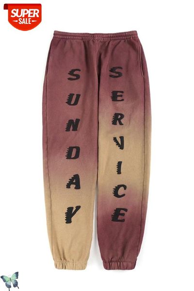 

kanye west sunday service sweatpants men women plus velvet thick oversized trousers sunday service drawstring trousers #gt6c, Black