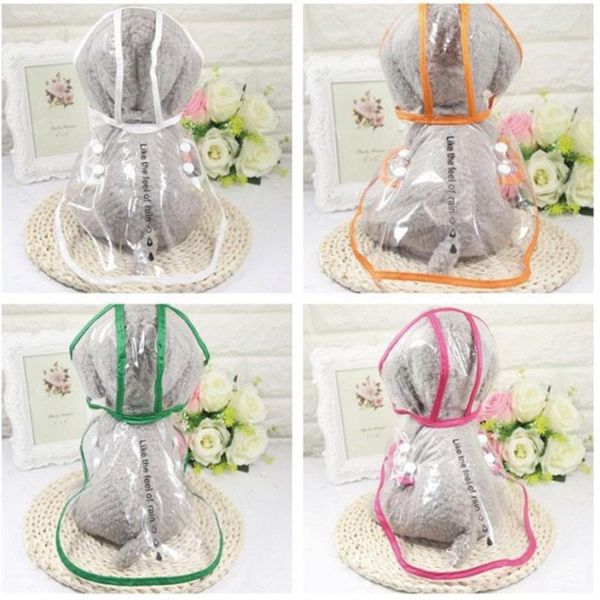 

dog apparel spring/summer raincoat transparent color pet supplies cat