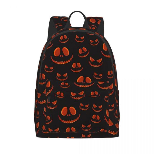 

backpack jack o lantern faces girl boy computer man woman