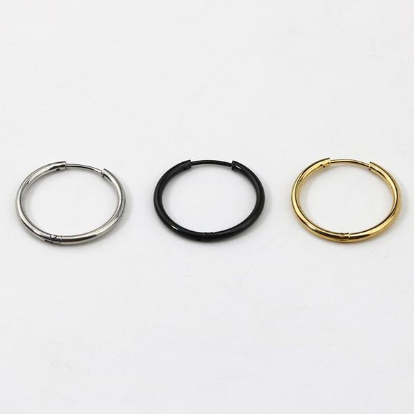 

hoop & huggie 1.6 earrings for women 2021 stainless steel fashion gold plated wholesale colorful small, Golden;silver