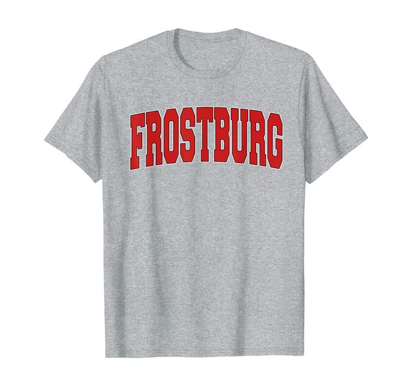 

frostburg md maryland varsity style usa vintage sports t-shirt, White;black