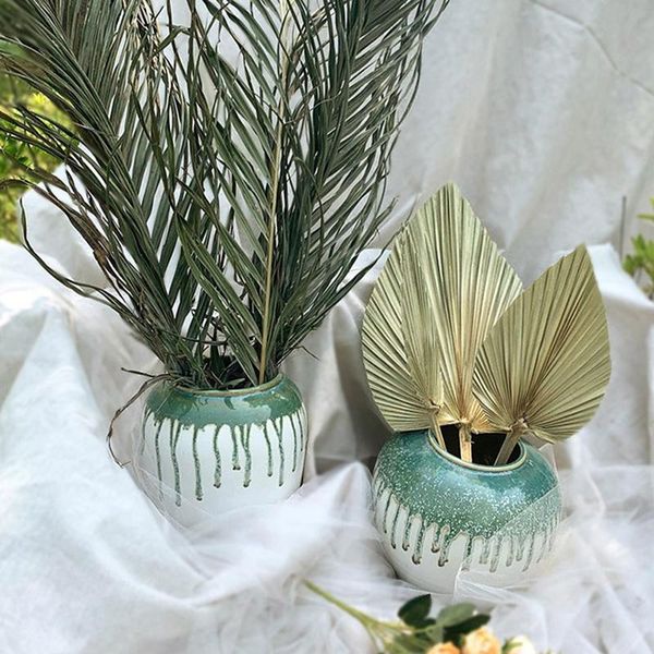 

decorative flowers & wreaths palm fan leaf dried flower window reception party wall hanging wedding