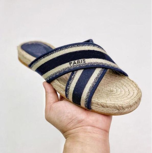 

designer men women casual sandals with shoe box dust bag shoes summer wide heel sandals casual beach slippers, Black