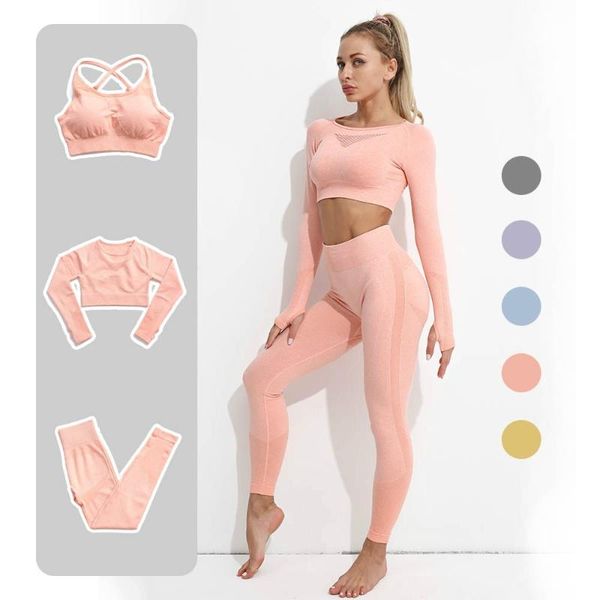 

2021 new women fitness yoga set mujer gym clothing track suit high waist pants sports bras workout set, White;red