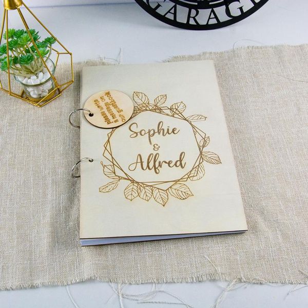 

custom guestbook wedding wooden guestbook modern p wedding guest book simple