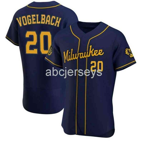 

daniel vogelbach #20 baseball jersey xs-6xl, Black