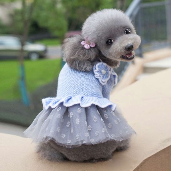 

golden crown baby 1286 cloth autumn winter princs skirt pet teddy miniature dog