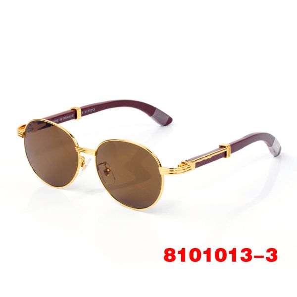 

round bridge sunglasses gold spectacles lastest fashion men women all-match framed vintage sport in wood sunglas sier frame eyegla, Black