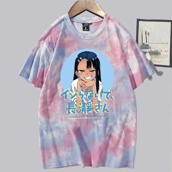 

men's t-shirts don't toy with me, miss nagatoro anime women and man harajuku t-shirt, White;black
