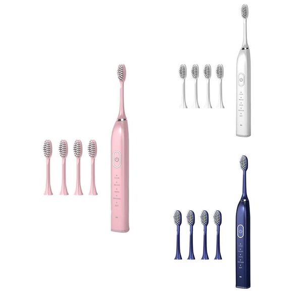 

smart electric toothbrush ultrasonic usb rechargeable 5 modes waterproof brush