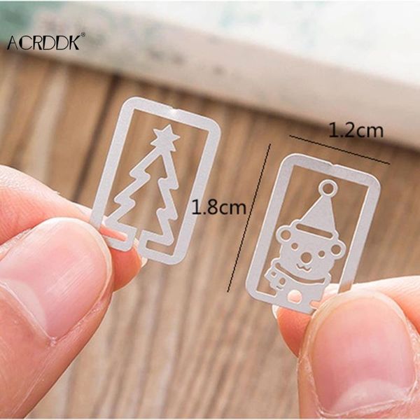 

bookmark 20 pcs mini metal clips cute cartoon animal book line marker bookmarks stationery gift fc