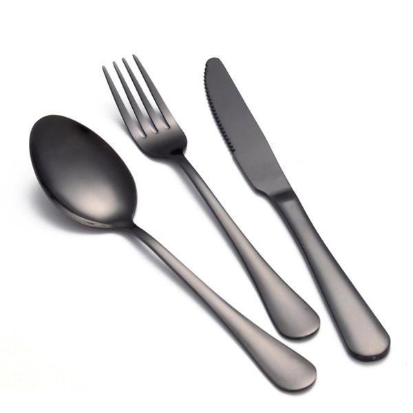 

rose gold flatware set stainless steel cutlery christmas flatware kitchen knives steak cubiertos spoons knifes forks set 50f004