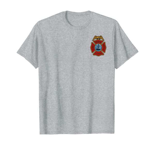 

tampa fire rescue department t-shirt, White;black