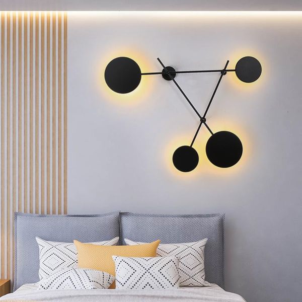 

wall lamp a living room concise modern led round personality originality stairs aisle bedside background decoration