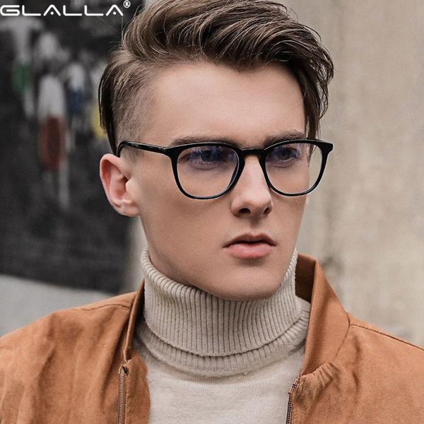 

fashion sunglasses frames classic retro arrival anti-blue ray eyewear plastic frame glasses full rim spectacles men and women style selling, Black