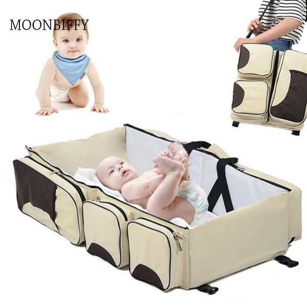 

duffel bags baby kingdom.mum's travel handbag baby's bed.born crib pad protection cot bumper shoulders bag-3