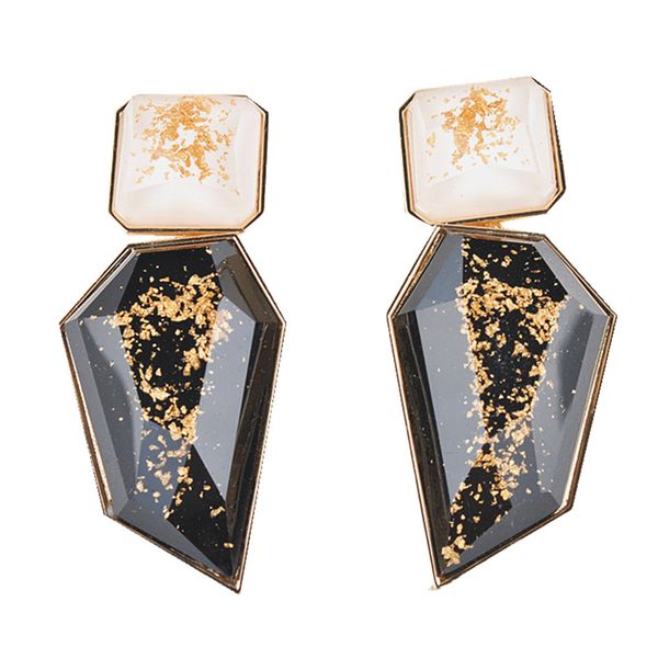 

origin alloy earrings women's creative geometric simple accessories, Golden