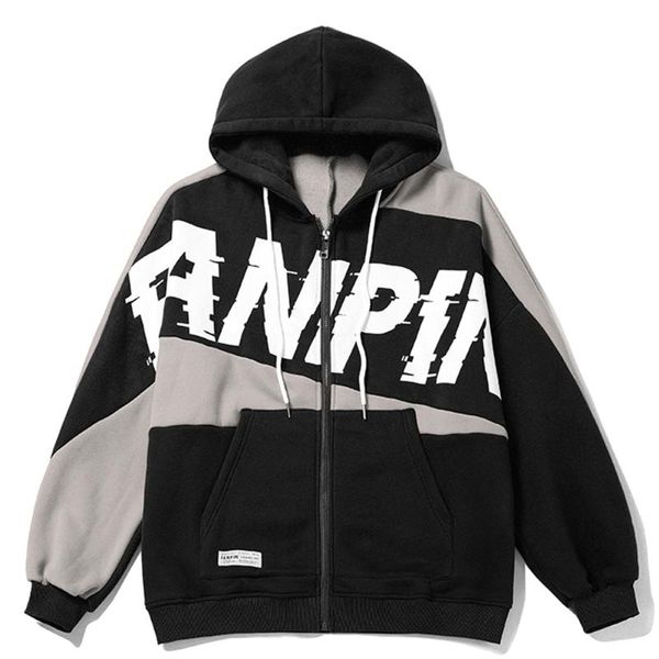 

men's jackets 2021 autumn port style large letter jacket with white background hip hop streetwear hoodies hoody, Black;brown