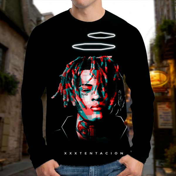 

men's cool whip tie dye 3d t-shirt party street wear round neck long sleeve xl printed daily top, White;black