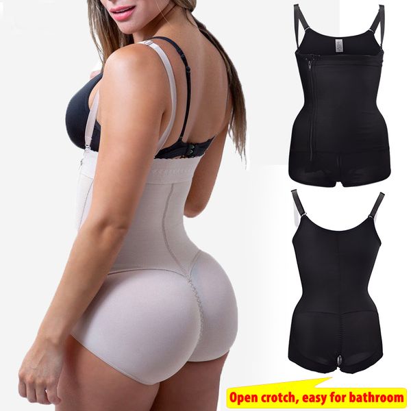 Plus size látex emagrecimento shaper corpo nylon nylon grampo bodysuit para mulher cintura corpo inteiro shapewear