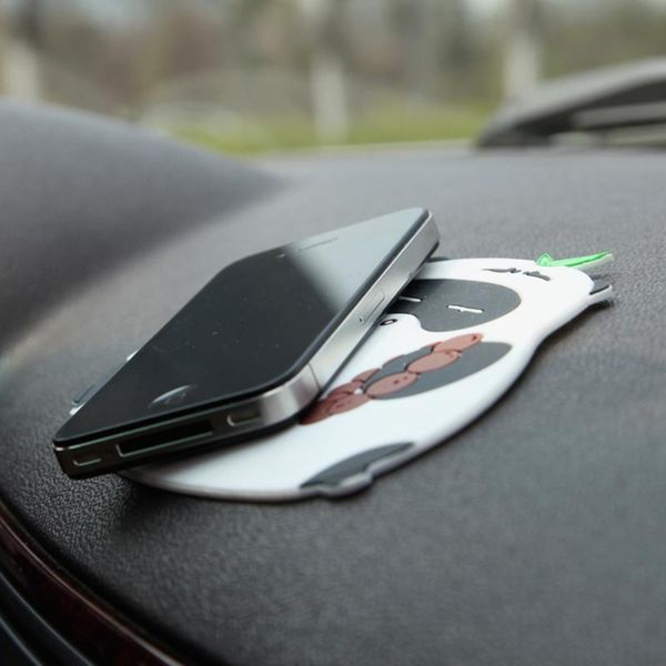 

anti-slip mats car ornament bear mat silicone decoration non-slip pad dashboard holder for perfume key gps cell phone 15x12x0.2cm
