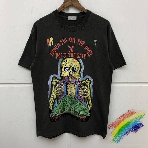 

2021 new xxxtentacion hold the gate kanye west temporada 6, camiseta masculina e feminina casual, alta qualidade lavada do velho camisetas r, White;black