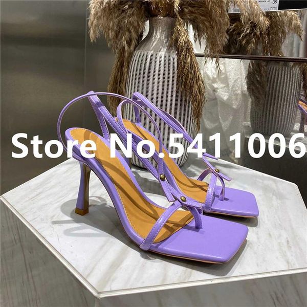 

2021 women shoes fashion party lady square toe high heels spring summer brand mesh designer woman sandals shoe, Black