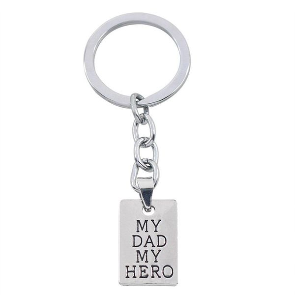 

keychains dad father gifts keychain from daughter day birthday gift for daddy thanksgiving jewelry present to papa, Silver