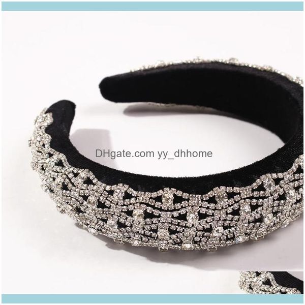 

& barrettes jewelrylalynnly padded headbands for women girls wild crystal hairbands shinning rhinestone head band luxury jewelry aessoires f, Golden;silver