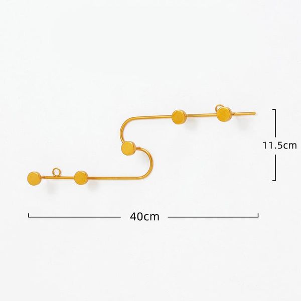 

hooks & rails coat hook wall mounted decorative metal hanger with hanging holes creative modern art rail for hat key scarf