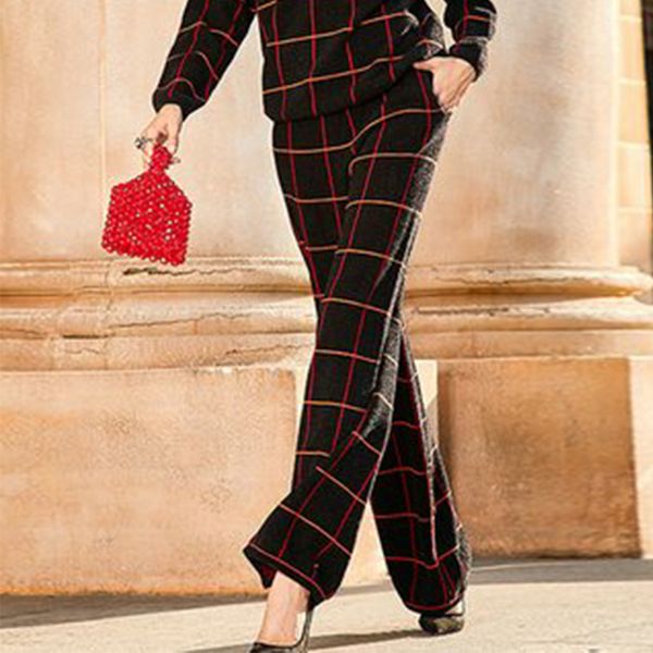 

new knitted loose all thin sweater suit in autumn and winter 2020, White