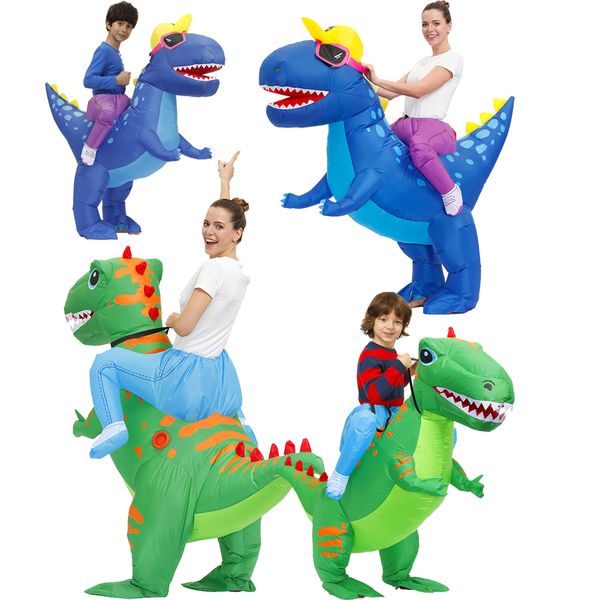 

mascot doll costume halloween kids fancy dress dinosaur inflatable costume party carnaval men women anime birthday gift for boys girl, Red;yellow