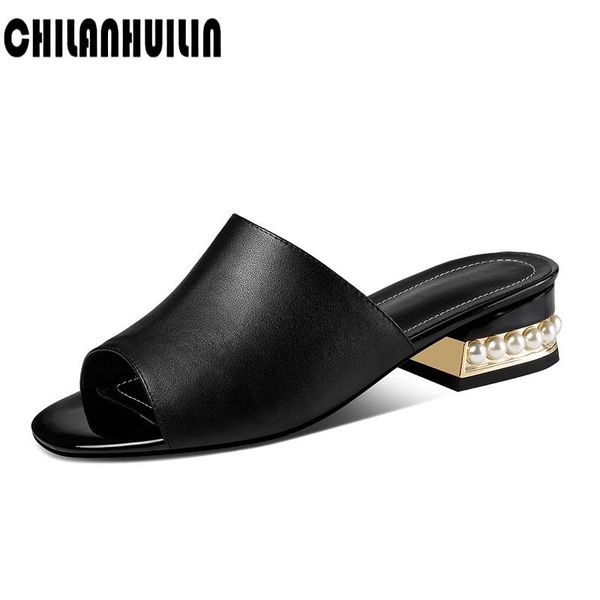 

simple design runway style genuine leather beading high heels women slingbacks summer sandals lady high heel party casual shoes, Black